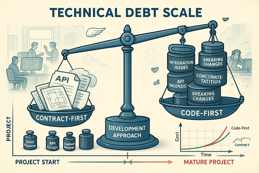 Contract-first vs. code-first development: why API contracts matter from day one